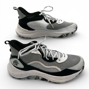 Under Armour Curry 3Z 24 Basketball Shoes Men's 8.5 White Black 3027626-101